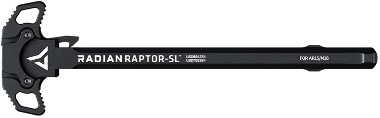 Radian Weapons R0176 Raptor SL Ambi Charging Handle, Black, Slim Line Handles, Fits Mil-Spec AR-15/M16 Platform