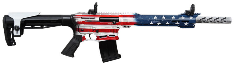 Citadel CBOSS2512USA Boss-25 American Flag Cerakote 12 Gauge 18.75" 3" 5+1 Fixe