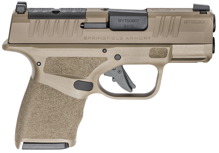 HELLCAT MICRO-COMPACT OSP 9MM LUGER SEMI-AUTO HANDGUN HELLCAT MICRO COMP OSP 9MM 3''BBL(1)11RD & (1)13RD MAG FDE NS