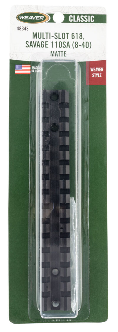 Weaver Mounts 48343 Multi-Slot  Savage 10 Short Action,8-40 1-Piece Black