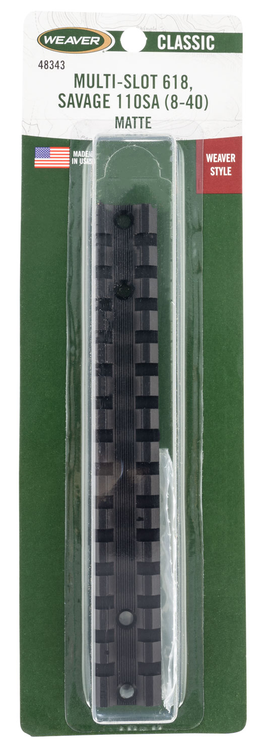 Weaver Mounts 48343 Multi-Slot Savage 10 Short Action,8-40 1-Piece Black