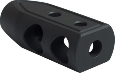 TIMBER CREEK OUTDOOR INC 9MMHBBLC Heart Breaker Muzzle Brake 9mm 1/2″-28 tpi Bla