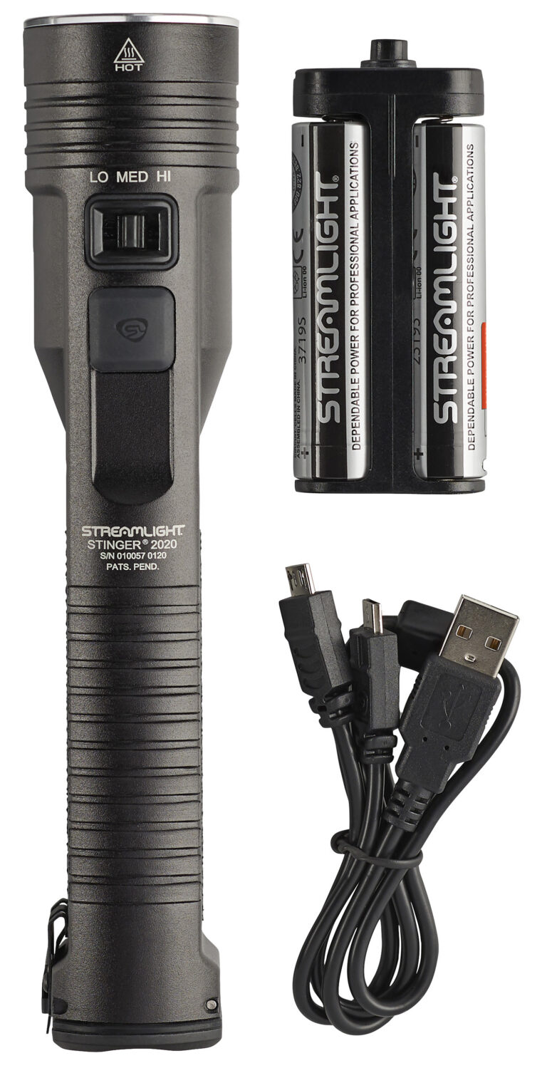 Streamlight 78100 Stinger 2020 Black Anodized 100/850/2000 Lumens White LED (No Charger)