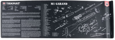 TekMat TEKR36M1GARANDBK M1 Garand Cleaning Mat Black/White Rubber 12″x36″ M1 Garand Parts Diagram