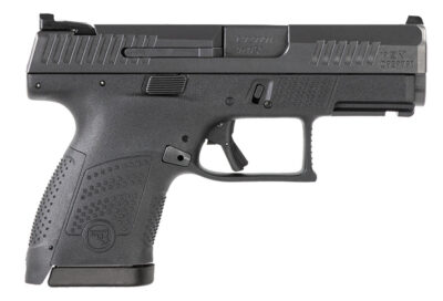 CZ-USA 91560 P-10 S  9mm Luger 12+1 3.50″ Black Steel Barrel, Black Nitride Serrated Steel Slide, Black Polymer Frame w/Picatinny Rail, Black Interchangeable Backstrap Grip, Ambidextrous