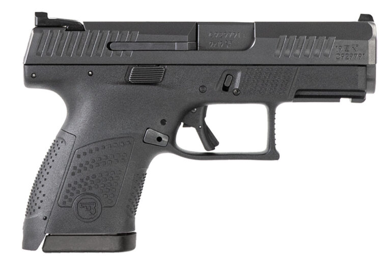 CZ-USA 91560 P-10 S 9mm Luger 12+1 3.50" Black Steel Barrel, Black Nitride Serrated Steel Slide, Black Polymer Frame w/Picatinny Rail, Black Interchangeable Backstrap Grip, Ambidextrous