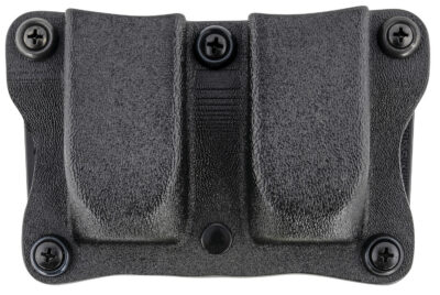 DeSantis Gunhide A87KJKKZ0 Quantico Double Mag Pouch OWB Black Kydex, Belt Clip Fits Belts Up To 1.50″ Wide, Compatible w/Sig P365, Ambidextrous