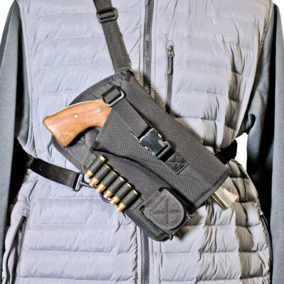 DeSantis Gunhide M72BALRZ0 Yukon Hunting Rig  Shoulder Nylon Shoulder Fits Ruger GP100 4″ Right Hand