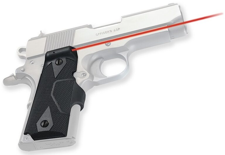 Crimson Trace 011210 Lasergrips Fits 1911 Compact, Red Laser Black Polymer