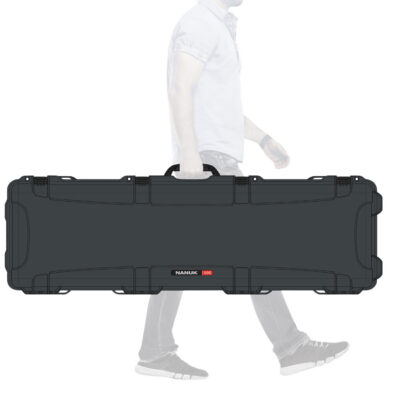 Nanuk 9951007 995  Waterproof Graphite Resin  with Foam Padding & Lockable Latches for Rifles 52″ L x 14.50″ W x 6″ H Interior Dimensions