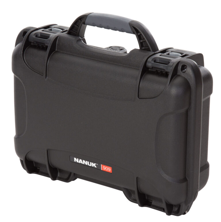 Nanuk 9091001 909 Waterproof Black Resin w/ Foam Padding&Airline Approved