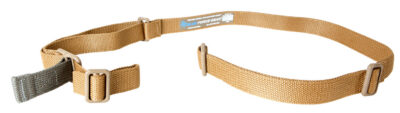 Blue Force Gear VCAS125OACB Vickers Sling made of Coyote Tan Cordura with 54″-64″ OAL, 1.25″ W, Two-Point Design & Nylon Adjusters for Rifle & Carbine