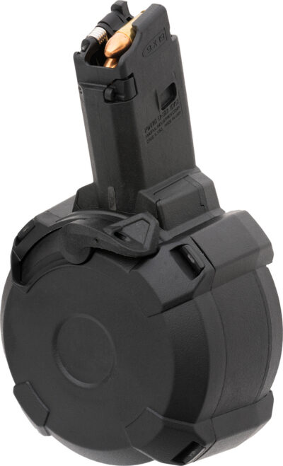 Magpul MAG1035BLK PMAG  50rd Drum 9mm Luger Fits CZ Scorpion EVO 3 S1 Black Polymer