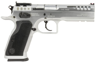 Tanfoglio IFG TFSTOCKM10 Defiant Stock Master 10mm Auto 13+1 4.75″ Hard Chrome Steel/Aluminum Grip