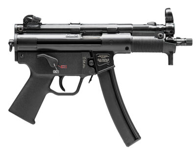 Heckler & Koch 81000481 SP5K PDW 9mm Luger Caliber with 5.83″ Barrel, 30+1 Capacity, Black Metal Finish, No Stock (Sling Mount), Black Polymer Grip Right Hand