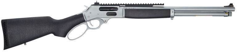 Henry H010GAWP Side Gate All Weather Full Size 45-70 Gov 4+1 18.43" Hard Chrome Plated Steel Barrel, Satin Hard Chrome Steel Receiver, Stained Hardwood Stock Right Hand