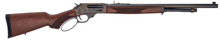 Henry H010GCC Side Gate Full Size 45-70 Gov 4+1 22" Blued Octagon Barrel, Color Case Hardened Steel Receiver, American Walnut Stock Right Hand