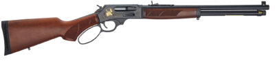 Henry H010GWL Side Gate Wildlife Full Size 45-70 Gov 4+1 18.43″ Blued Steel Barrel, Blued Steel Receiver, Fancy American Walnut Stock Right Hand