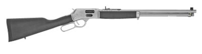 Henry H012GCAW Big Boy All Weather Side Gate Full Size 45 Colt (Long Colt) 10+1 20″ Hard Chrome Plated Steel Barrel, Satin Hard Chrome Steel Receiver, Stained Hardwood Wood Stock Right Hand