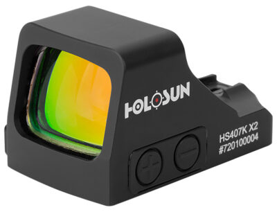 Holosun HS407KX2 407  Black Anodized 1 x 0.58″ x 0.77″ 6 MOA Red Dot