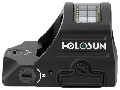 Holosun HE407C-GR-X2, Green 2MOA Dot, 7075 Aluminum, Open, Solar, Shake Awake, Pistol
