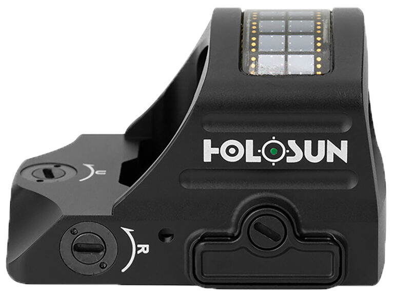 Holosun HE407C-GR-X2, Green 2MOA Dot, 7075 Aluminum, Open, Solar, Shake Awake, Pistol