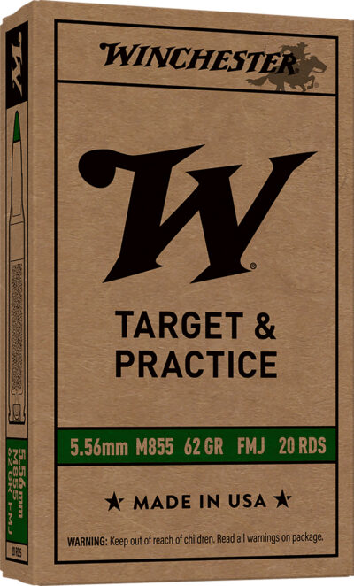 Lake City 5.56 MM M855 FMJ WIN 62 GR 20RD (GREEN TIP)
