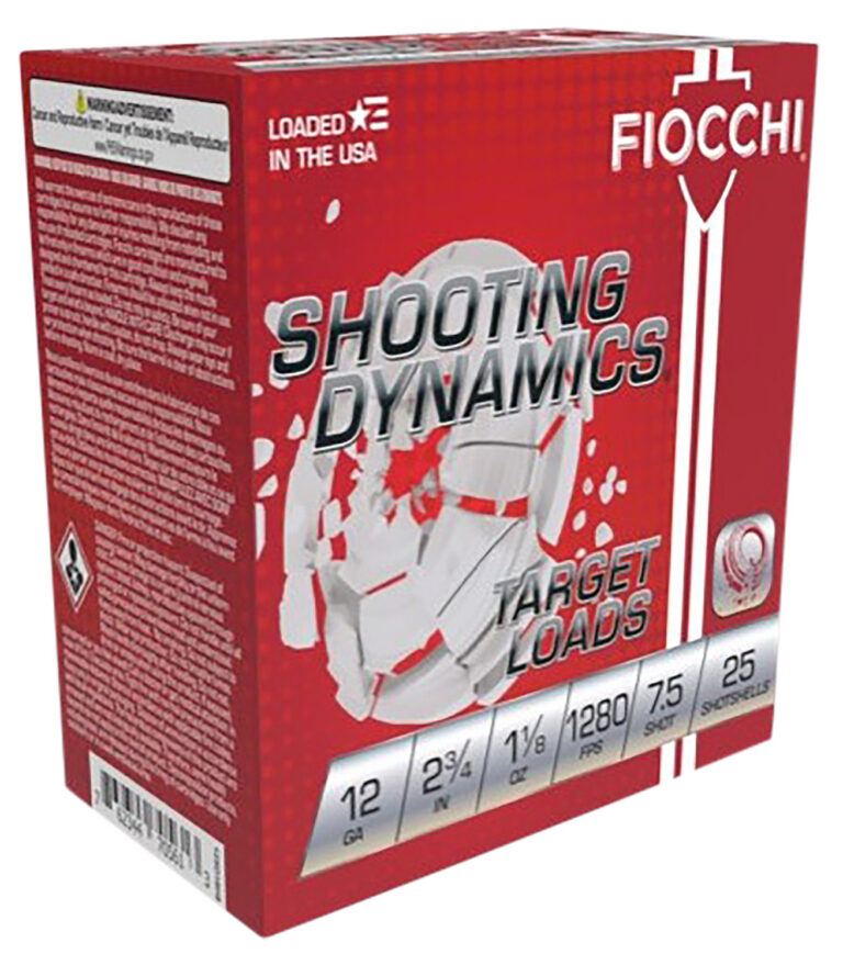 SHOOTING DYNAMICS 12 GAUGE 2-3/4'' #7.5 SHOT SHOTGUN AMMO SHOOTING DYNAMICS 12 GAUGE 2-3/4'' 1-1/8OZ #7.5 SHOT 25/BOX