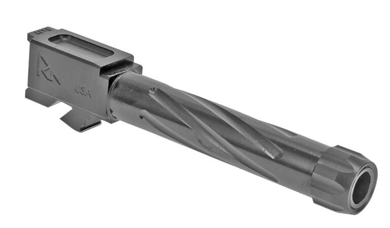 Rival Arms RA20G202D Precision V1 Match Grade 9mm Luger Compatible w/Glock 19 Gen3-4, 4.02" Fluted Threaded PVD Stainless Steel, Target Crown