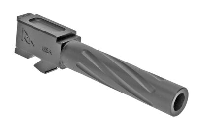 Rival Arms RA20G101D Precision V1 Match Grade 9mm Luger Compatible w/Glock 17 Gen3-4, 4.49″ Fluted PVD Stainless Steel, Target Crown