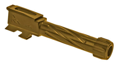 Rival Arms RA20G302E Precision V1 Match Grade 9mm Luger Compatible w/Glock 43 3.41″ Fluted Threaded Gold PVD Stainless Steel