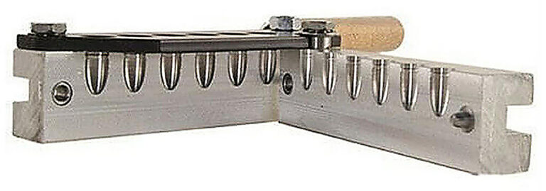 6 CAVITY HANDGUN MOULDS 9MM (0.356'') 125GR 2-RADIUS OGIVE 6-CAVITY MOLD