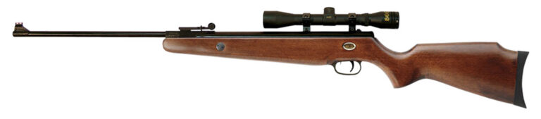 Beeman 1051 Teton Combo Spring Piston 177 Pellet Black Rec/Barrel Hardwood Stock Includes 4x32mm Scope