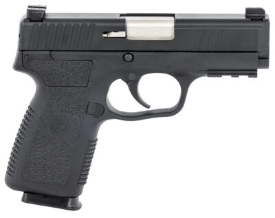 Kahr Arms KP90S94N P9-2  9mm Luger 7+1 3.60″ Barrel, Black Finish Picatinny Rail Frame, Serrated Matte Black Stainless Steel Slide, Textured Polymer Grip & TruGlo Night Sights