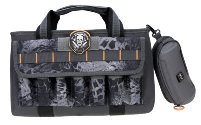 DOUBLE PISTOL RANGE BAG W  MAG STORAGE  GLASSES CASE – PRYM11 BLACKOUT