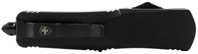 Templar Knife LBR231 Gen II  Large 3.50″ OTF Tanto Plain Black Oxide Stonewashed 440C SS Blade,, 5.25″ Black Aluminum/Rubber Handle, Glass Breaker