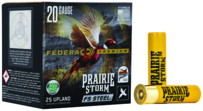 Federal PFSX207FS3 Premium Prairie Storm FS 20Gauge 3″ 7/8oz 3Shot 25 Per Box/10 Case