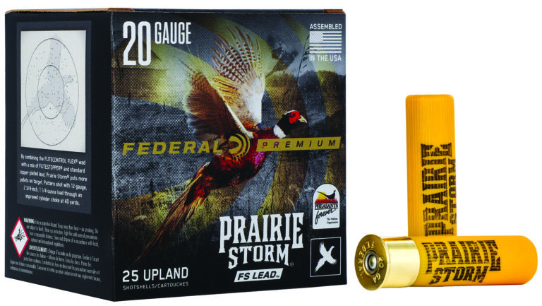 Federal Premium Prairie Storm Shotgun Ammo 20 ga. 2 .75 in. 1 oz. 5 Shot FS Lead 25 rd.