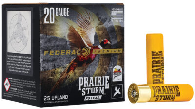 Federal Premium Prairie Storm Shotgun Ammo 20 ga. 2 .75 in. 1 oz. 6 Shot FS Lead 25 rd.