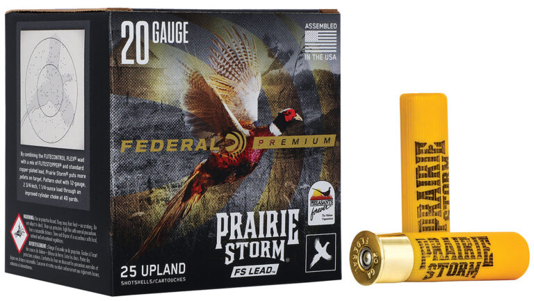 Federal Premium Prairie Storm Shotgun Ammo 20 ga. 2 .75 in. 1 oz. 6 Shot FS Lead 25 rd.