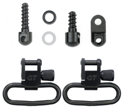 GrovTec US Inc GTSW313 Swivel Set  Rifle 1.25″ Black Phosphate Ruger 10/22