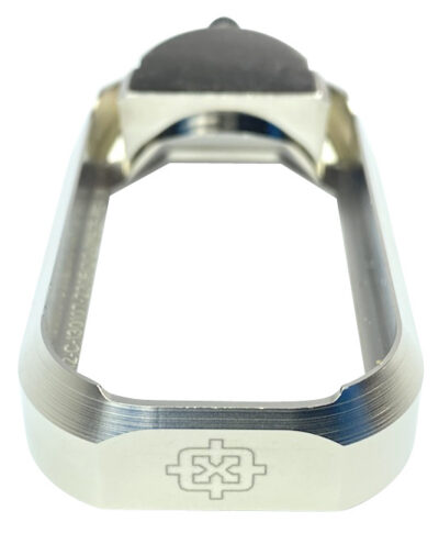 Cross Armory CRGFMWSV Flared Magwell  Compatible w/Glock Gen1-3 Silver Anodized Aluminum