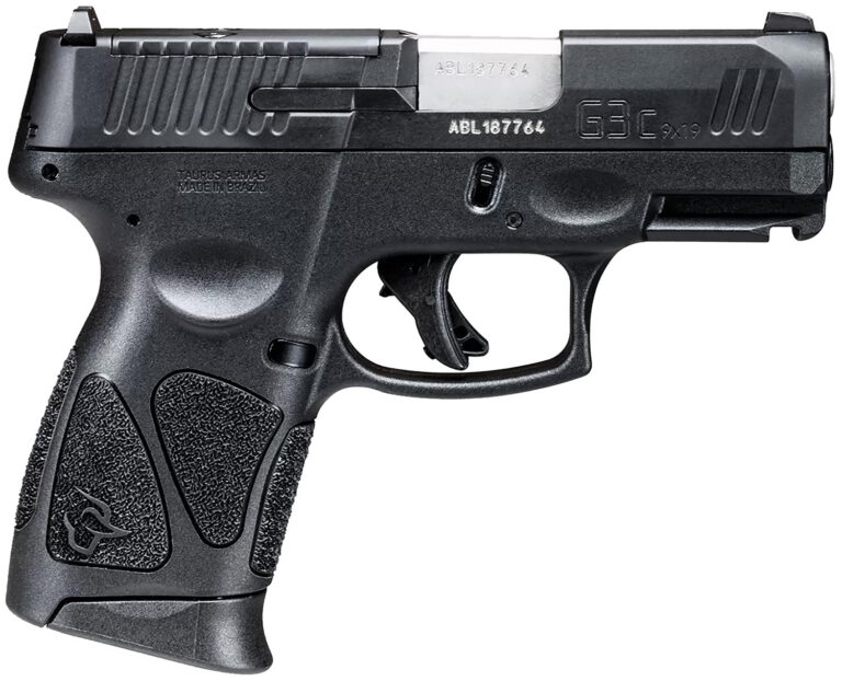 Taurus 1G3CP93110 G3C  9mm Luger 10+1 3.26" Matte Stainless Steel Barrel, Matte Black Tenifer Optic Cut/Serrated Slide, Black Polymer Frame w/Picatinny Rail, Black Polymer Grips