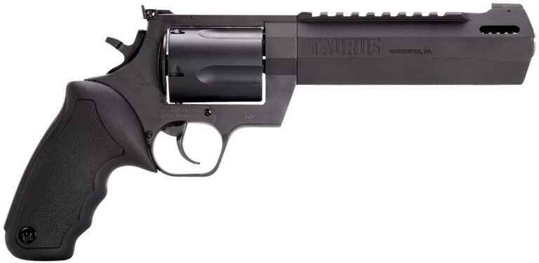 Taurus 2460061RH Raging Hunter 460 S&W Mag 5rd 6.75" Matte Black Barrel Matte Black Oxide Steel Cylinder & Frame Black Rubber with Integrated Cushion Insert Grip