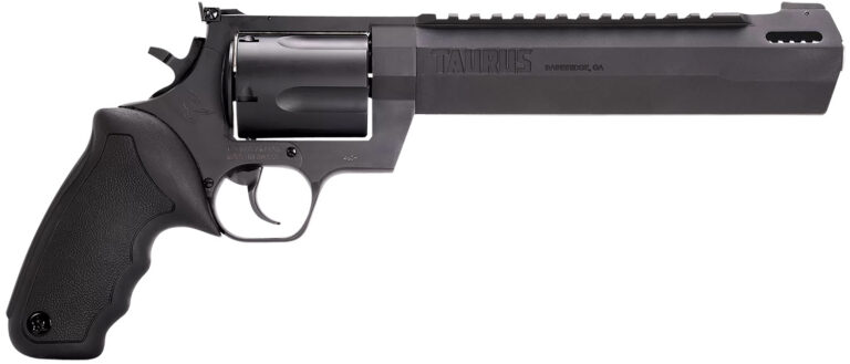 Taurus 2460081RH Raging Hunter 460 S&W Mag 5rd 8.37" Matte Black Barrel Matte Black Oxide Steel Cylinder & Frame Black Rubber with Integrated Cushion Insert Grip