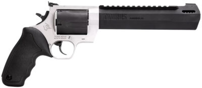 Taurus 2460085RH Raging Hunter  460 S&W Mag 5rd 8.37″ Matte Black Oxide Cylinder & Barrel Matte Stainless Steel Frame Black Rubber with Integrated Cushion Insert Grip