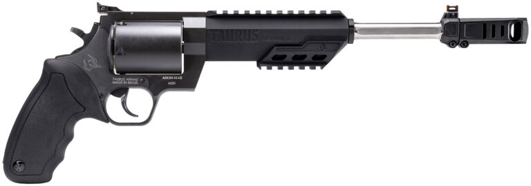 Taurus 2460101RH Raging Hunter 460 S&W Mag 5rd 10.50" Matte Black Barrel Matte Black Oxide Steel Cylinder & Frame Black Rubber with Integrated Cushion Insert Grip