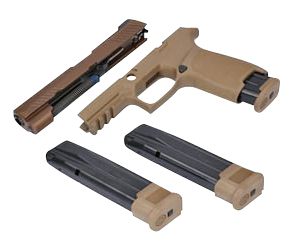 X-CHANGE CONVERSION KIT P320FS TO P320-MI7 4.17” CONFIGURATON X-CHANGE KIT P320FS-M17 4.7” 9MMLUGER (1)17RD(2)21RD MAG COY
