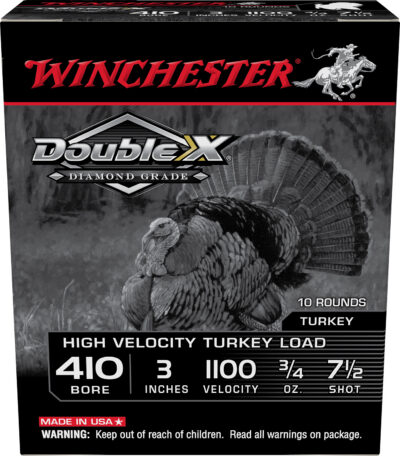 Winchester Ammo STH4137 Double X Diamond Grade 410Gauge 3″ 3/4oz 7.5Shot 10 Per Box/10 Case for Turkey