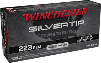 Winchester Silvertip Rifle Ammo 223 Rem. 64 gr. Defense Tip 20 rd.